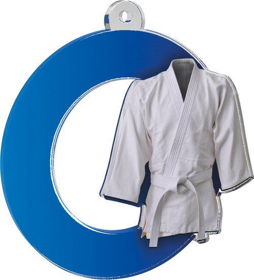 Judo/Karate Acryl Medaille MDA 0010-m9  LAATSTE OP=OP!!